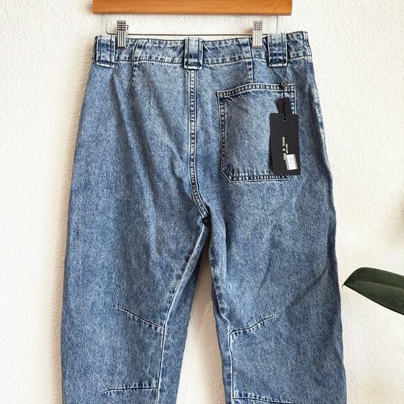 Rag & Bone Leyton Jeans Size 6/28 Carpenter Straight Leg Mid Rise Relaxed Grunge - Picture 4 of 10